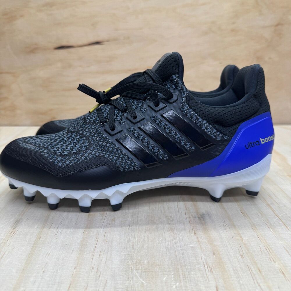 NEW adidas Ultraboost Boost Football Cleats Men Black Shoes Sz 10.5 JP7410